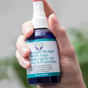Archangel Michael White Sage Smudge Spray for Clearing and Protection